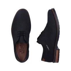 Rieker Men'S Lace-Up Shoes Graphite Black