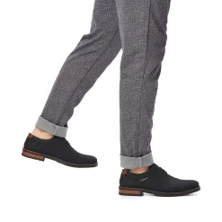 Rieker Men'S Lace-Up Shoes Graphite Black