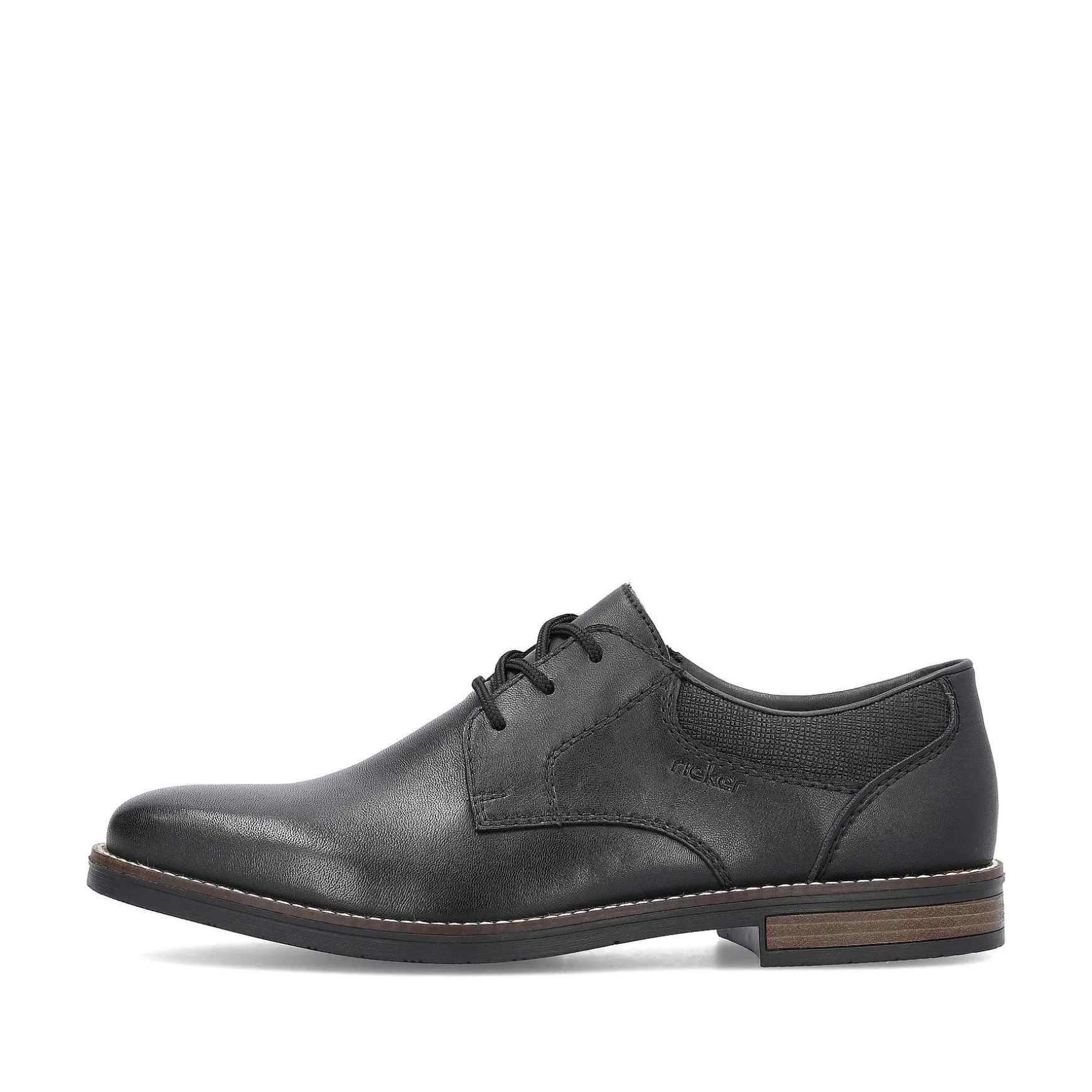 Rieker Men'S Lace-Up Shoes Night Black