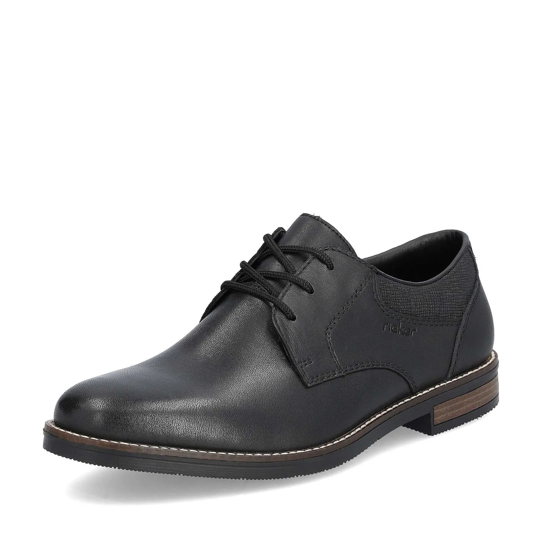 Rieker Men'S Lace-Up Shoes Night Black