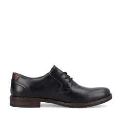 Rieker Men'S Lace-Up Shoes Midnight Black