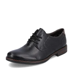 Rieker Men'S Lace-Up Shoes Midnight Black