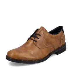 Rieker Men'S Lace-Up Shoes Nougat Brown