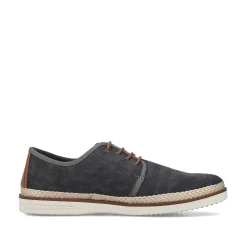 Rieker Men'S Lace-Up Shoes Dark Grey