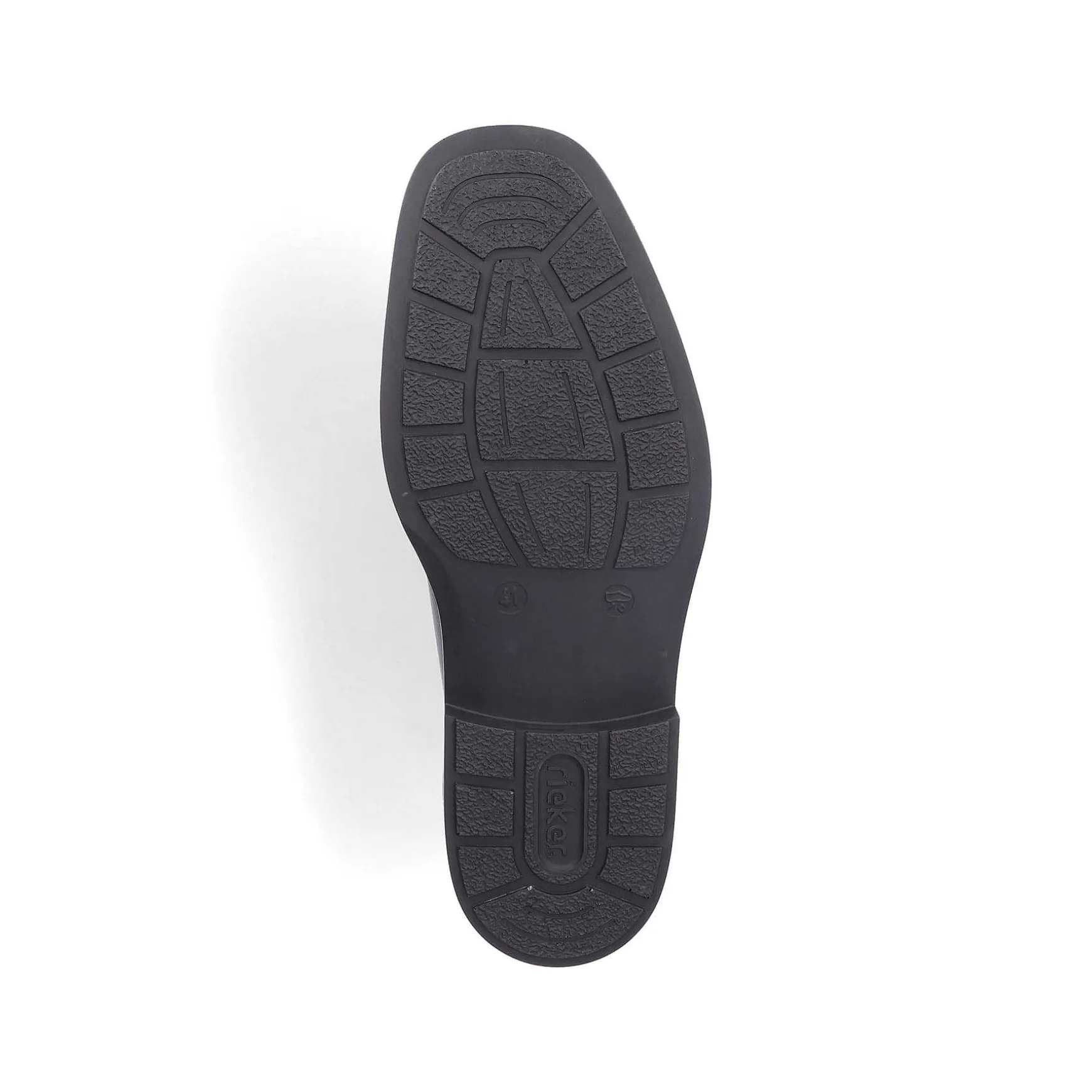 Rieker Men'S Lace-Up Shoes Glossy Black