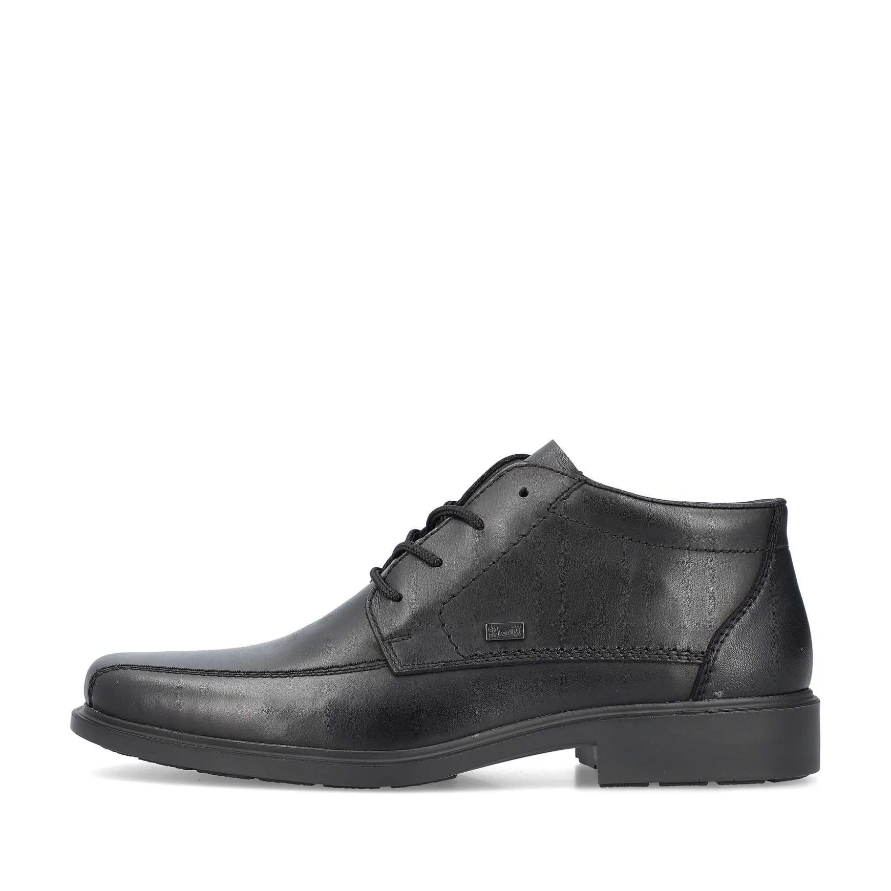 Rieker Men'S Lace-Up Shoes Glossy Black