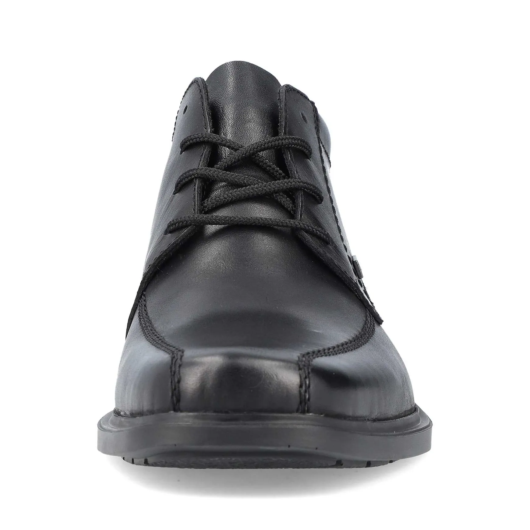 Rieker Men'S Lace-Up Shoes Glossy Black