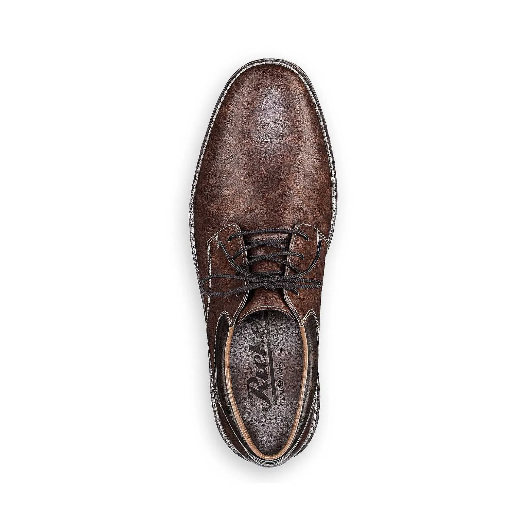 Rieker Men'S Lace-Up Shoes Nougat Brown