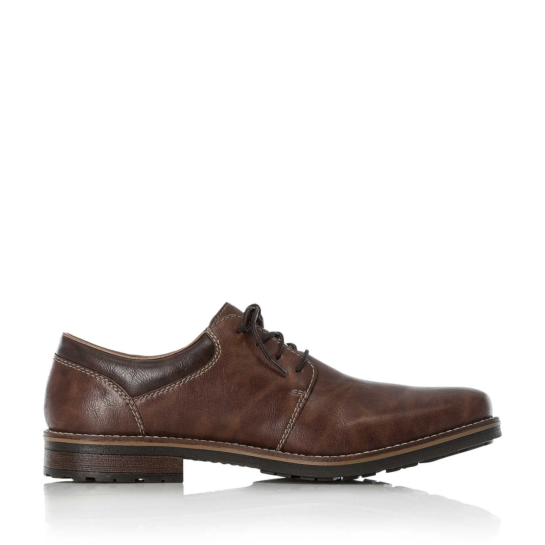 Rieker Men'S Lace-Up Shoes Nougat Brown