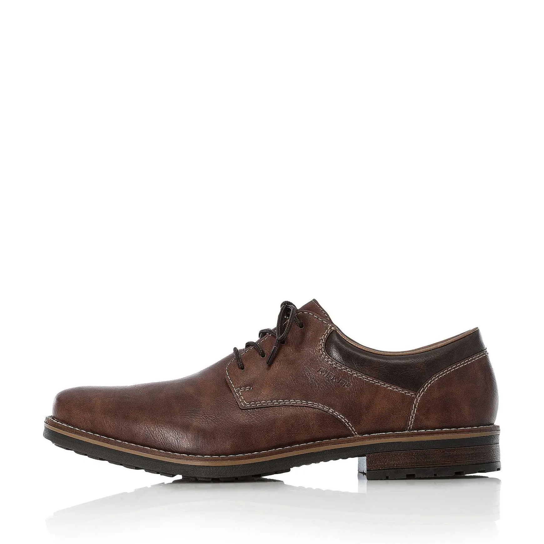Rieker Men'S Lace-Up Shoes Nougat Brown
