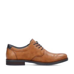 Rieker Men'S Lace-Up Shoes Wood Brown