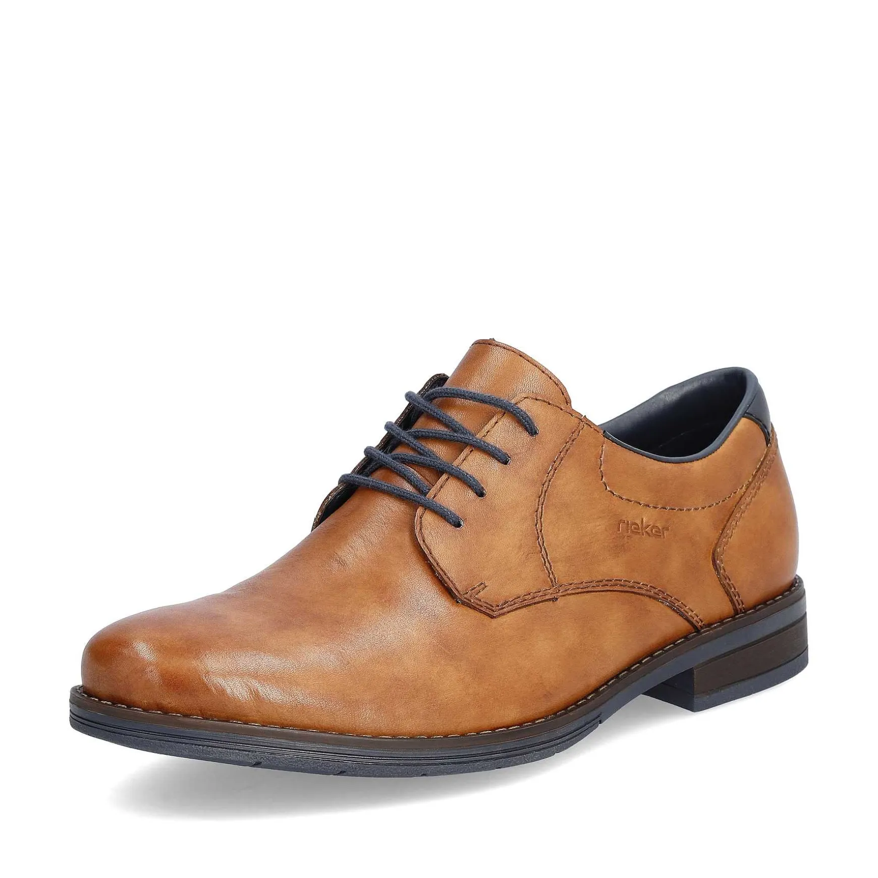 Rieker Men'S Lace-Up Shoes Wood Brown