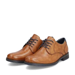 Rieker Men'S Lace-Up Shoes Wood Brown