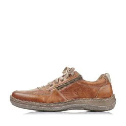 Rieker Men'S Lace-Up Shoes Caramel Brown