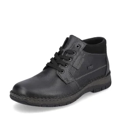 Rieker Men'S Lace-Up Shoes Graphite Black