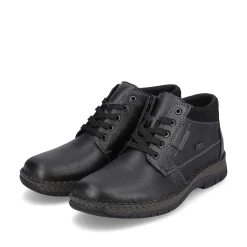 Rieker Men'S Lace-Up Shoes Graphite Black