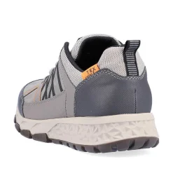 Rieker Men'S Lace-Up Shoes Moon Grey