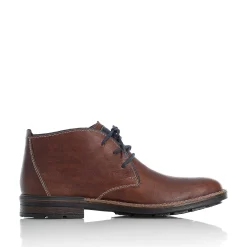 Rieker Men'S Lace-Up Shoes Chestnut Brown