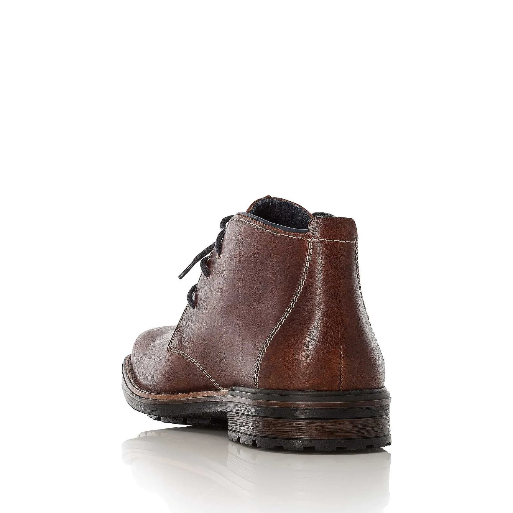 Rieker Men'S Lace-Up Shoes Chestnut Brown