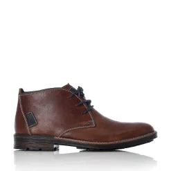 Rieker Men'S Lace-Up Shoes Chestnut Brown
