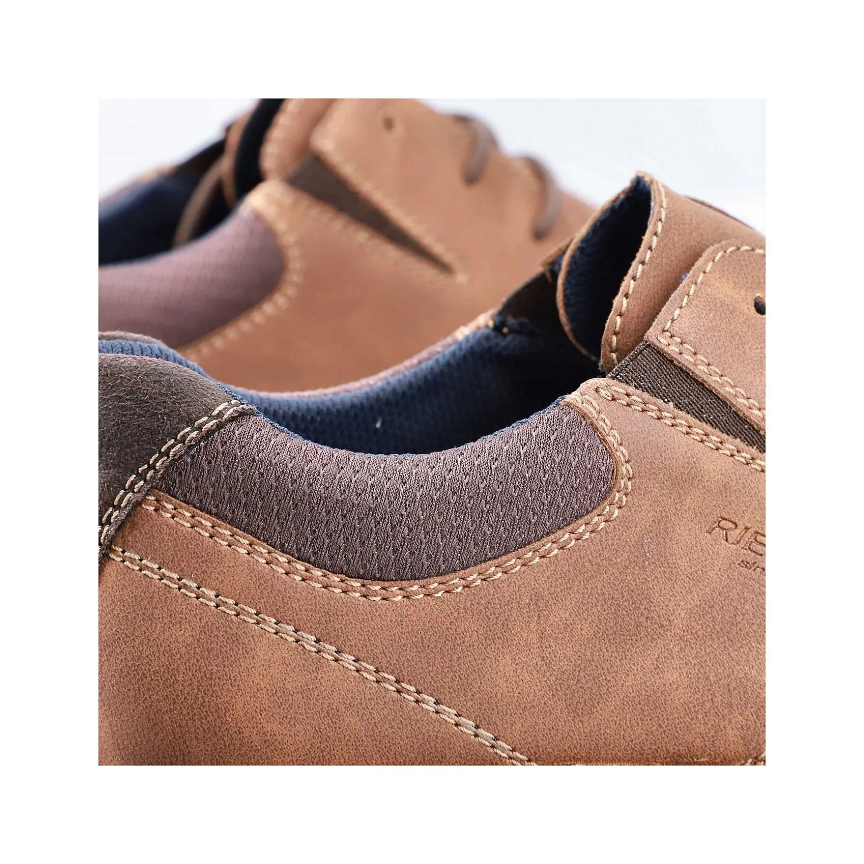 Rieker Men'S Lace-Up Shoes Clay Brown