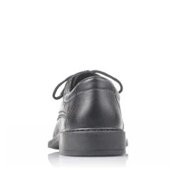 Rieker Men'S Lace-Up Shoes Glossy Black
