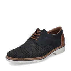 Rieker Men'S Lace-Up Shoes Steel Blue