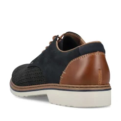 Rieker Men'S Lace-Up Shoes Steel Blue