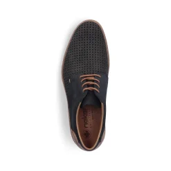 Rieker Men'S Lace-Up Shoes Steel Blue