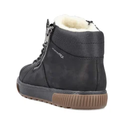 Rieker Men'S Lace-Up Shoes Asphalt Black