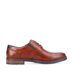Rieker Men'S Lace-Up Shoes Chestnut Brown