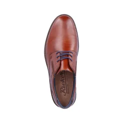 Rieker Men'S Lace-Up Shoes Chestnut Brown