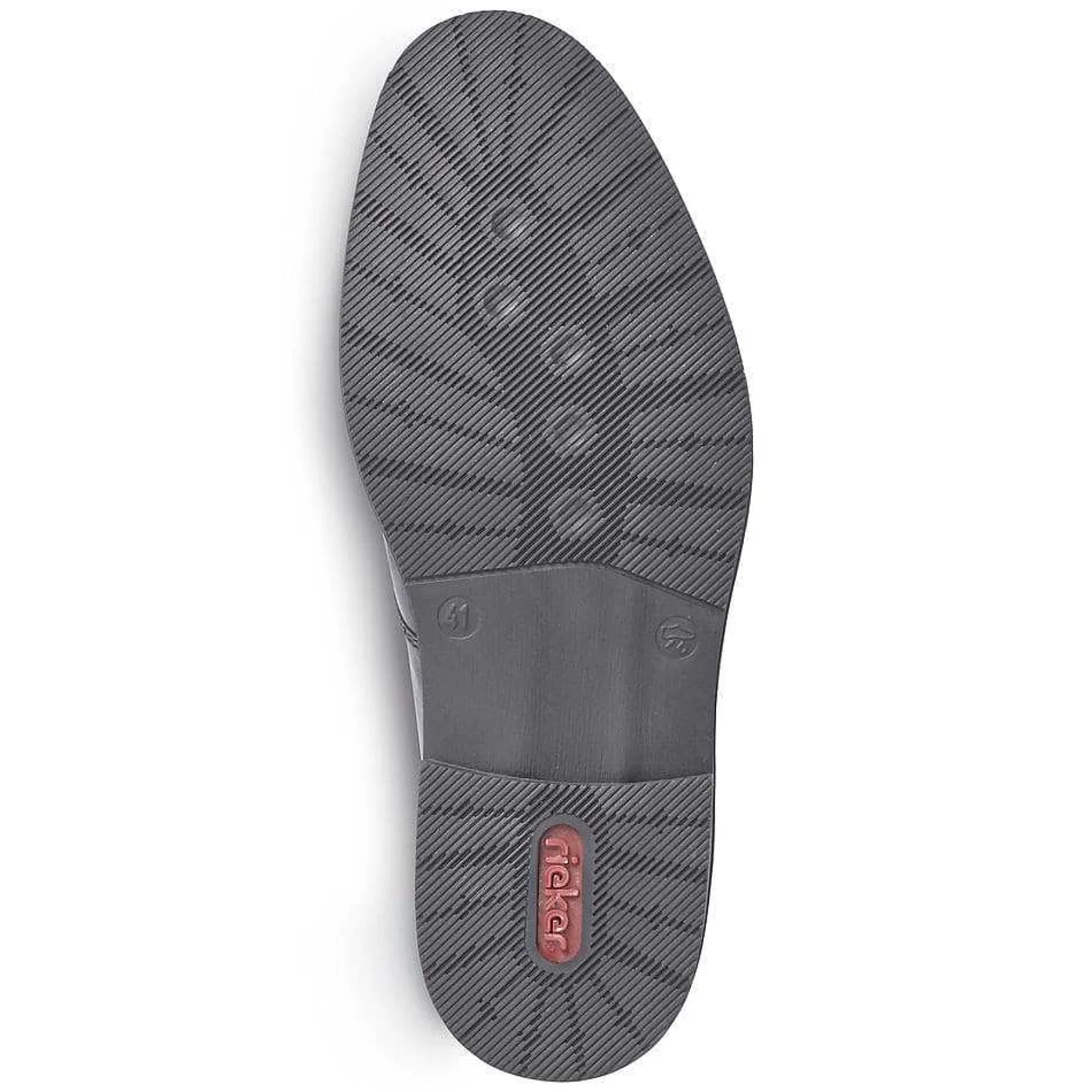 Rieker Men'S Lace-Up Shoes Glossy Black