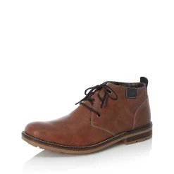 Rieker Men'S Lace-Up Shoes Caramel Brown