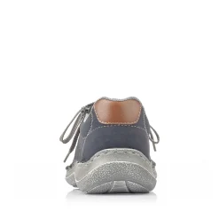 Rieker Men'S Lace-Up Shoes Ocean Blue-Gray
