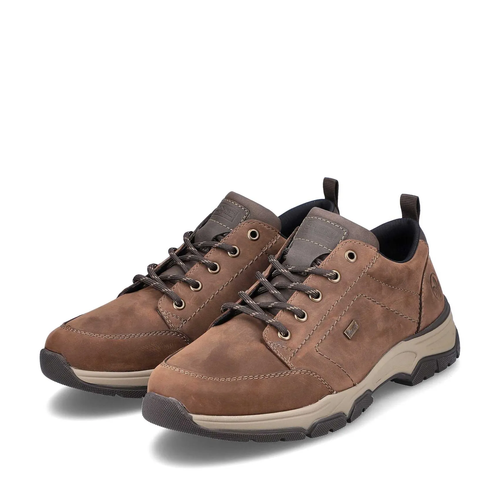Rieker Men'S Lace-Up Shoes Cinnamon Brown
