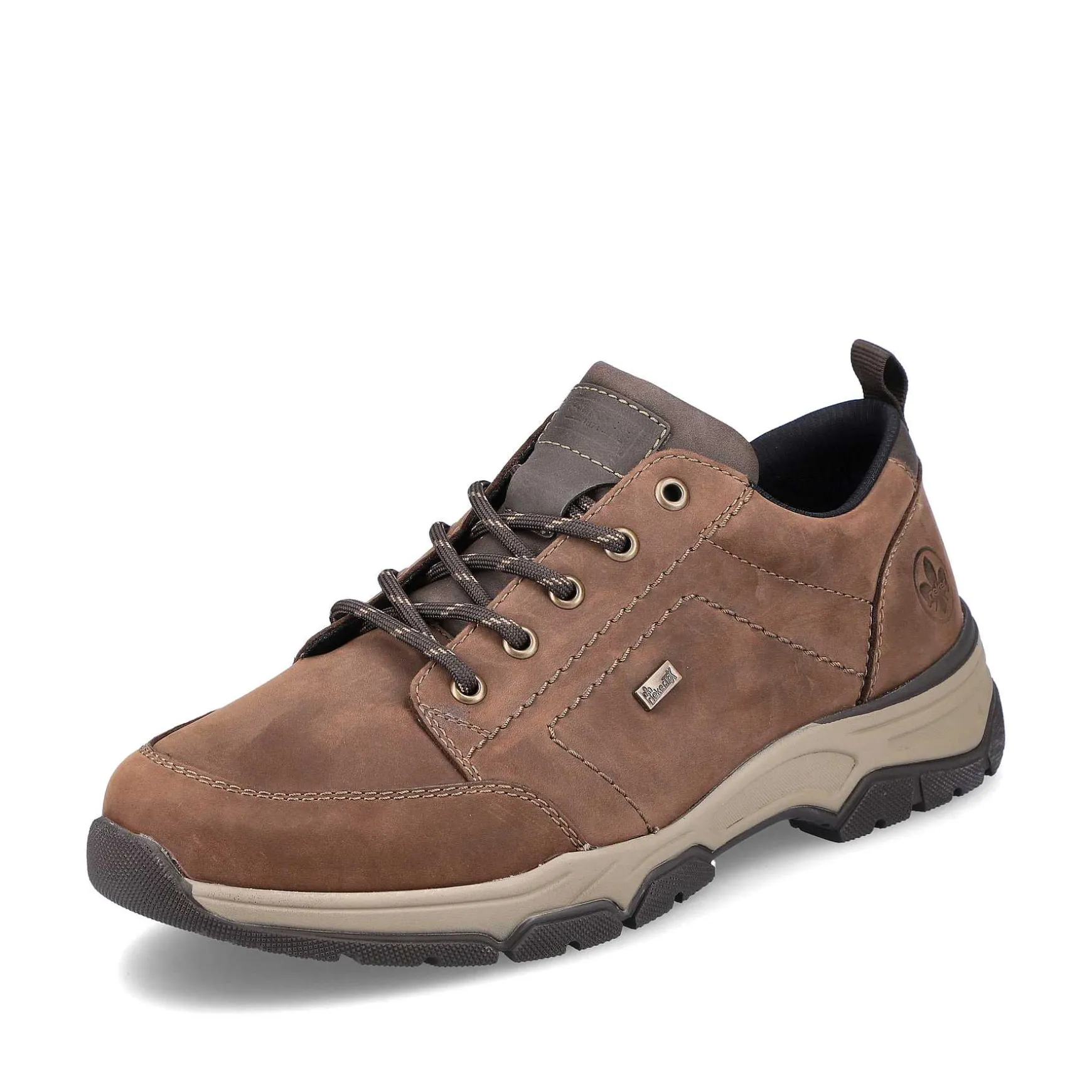 Rieker Men'S Lace-Up Shoes Cinnamon Brown