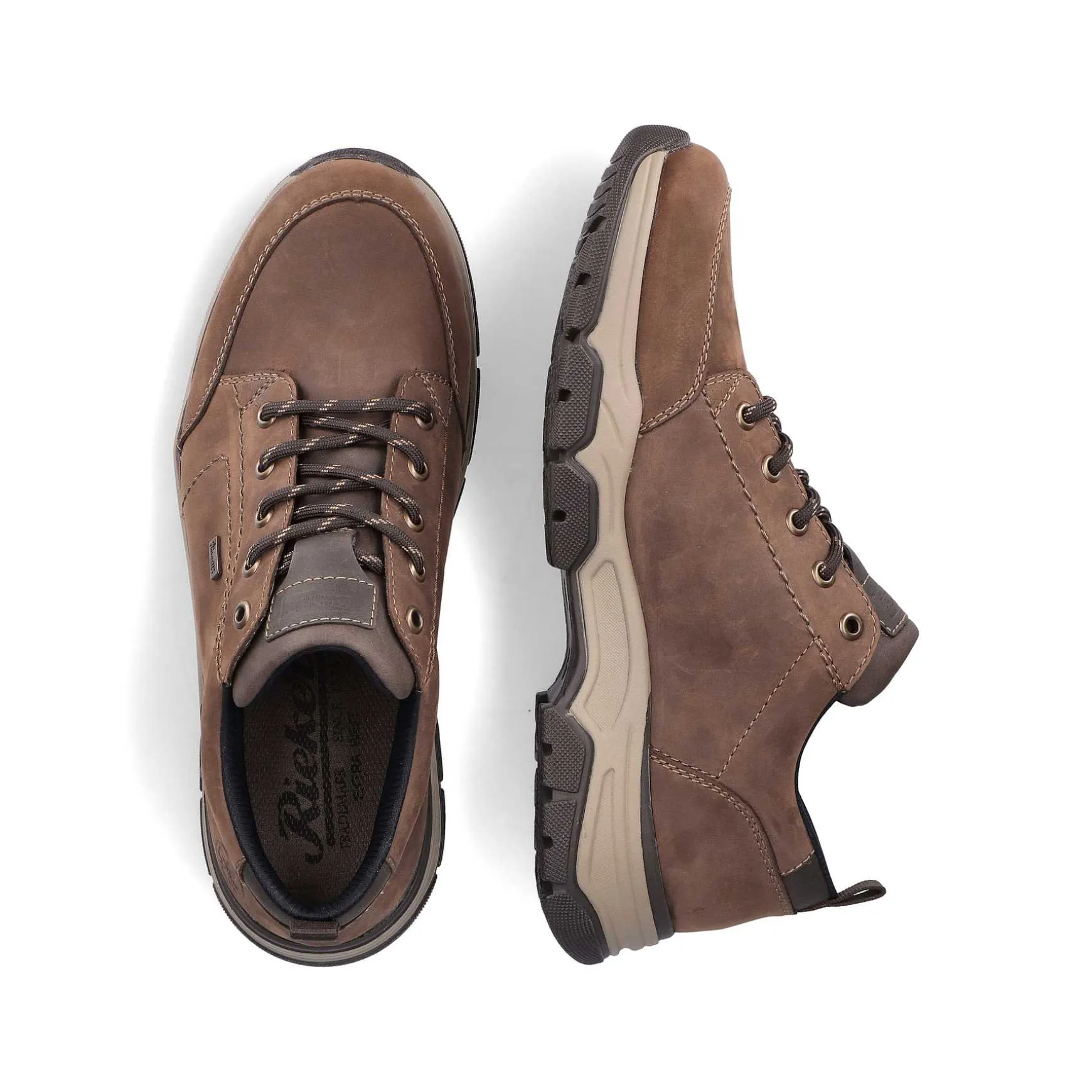 Rieker Men'S Lace-Up Shoes Cinnamon Brown