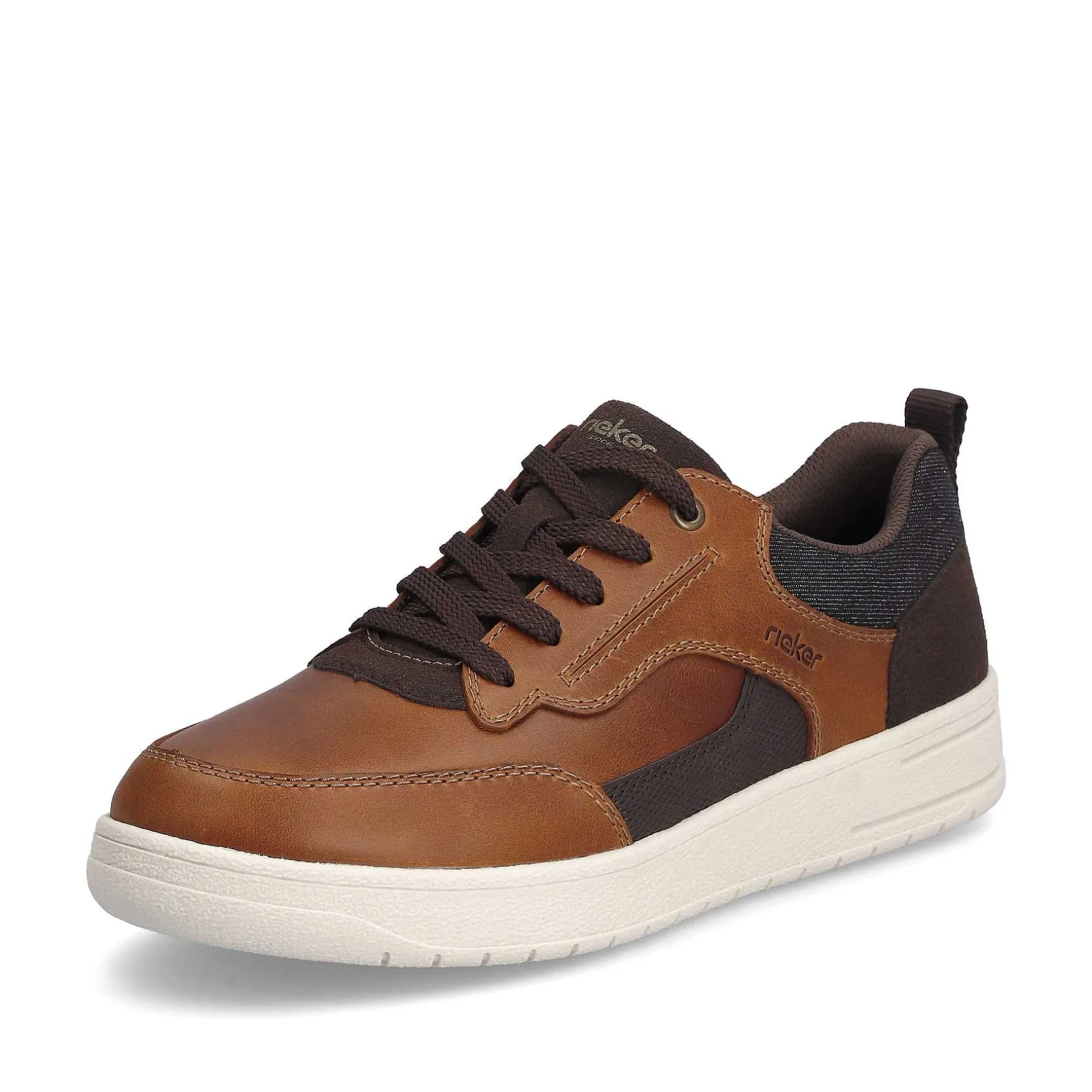 Rieker Men'S Low Sneaker Coffee Brown
