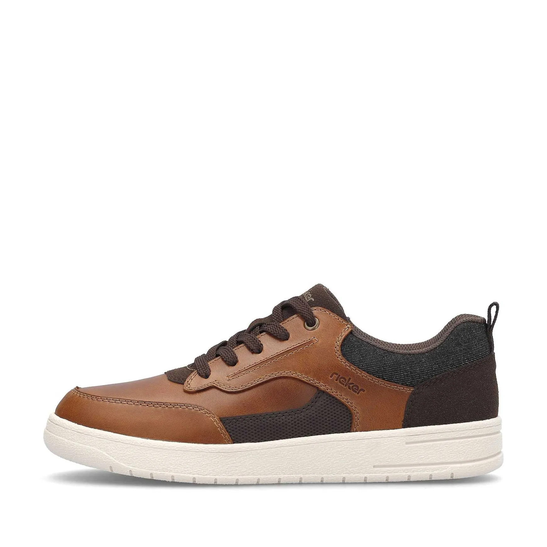 Rieker Men'S Low Sneaker Coffee Brown