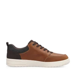 Rieker Men'S Low Sneaker Coffee Brown