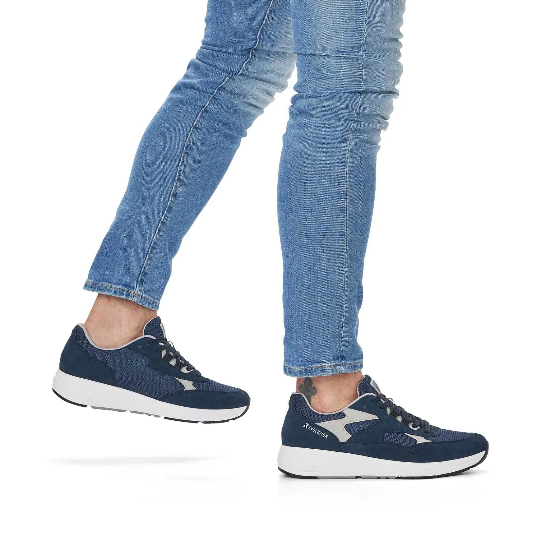 Rieker Men'S Low Sneaker Navy Blue