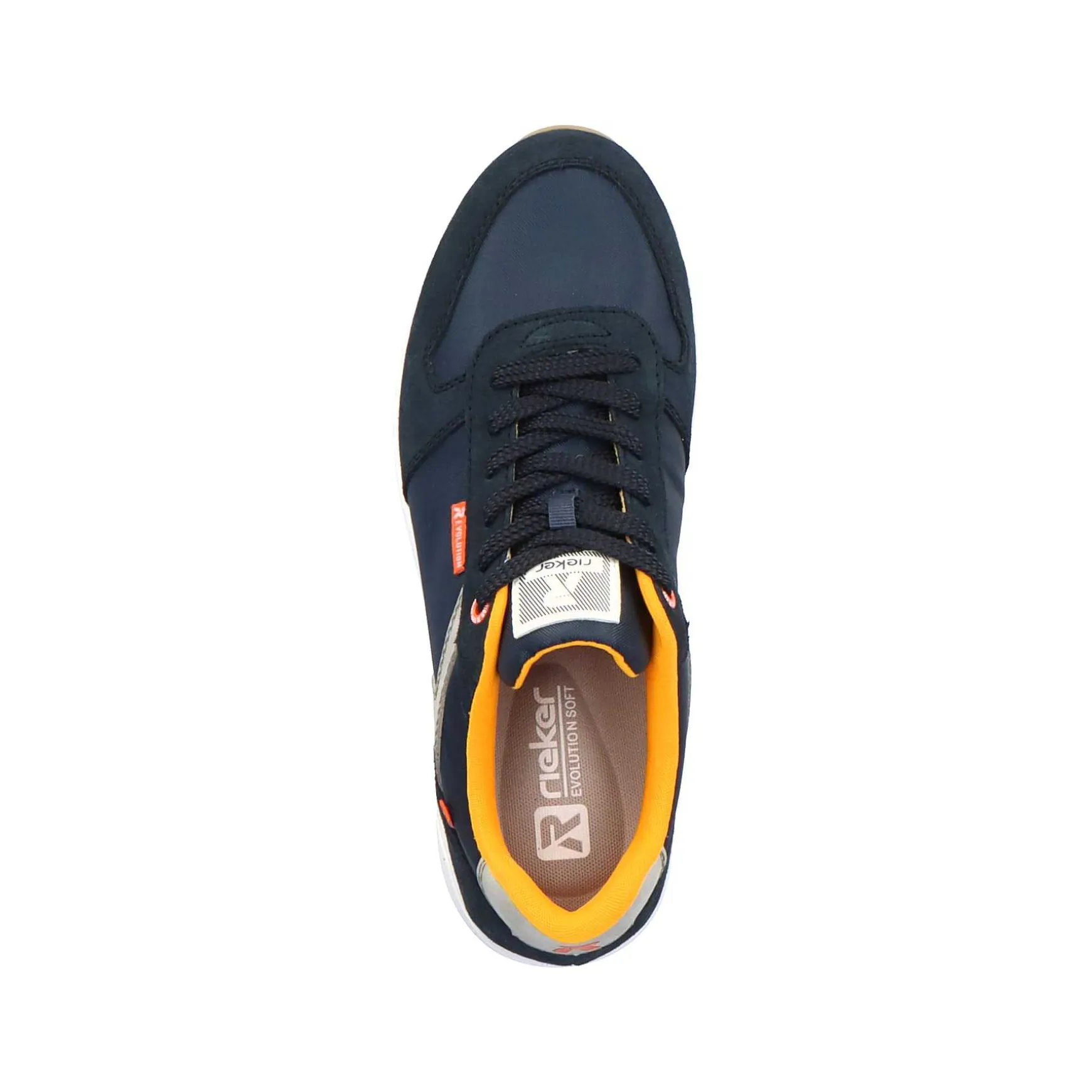 Rieker Men'S Low Sneaker Navy-Blue Steel-Grey