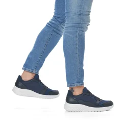 Rieker Men'S Low Sneaker Navy Blue