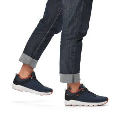 Rieker Men'S Low Sneaker Navy Blue