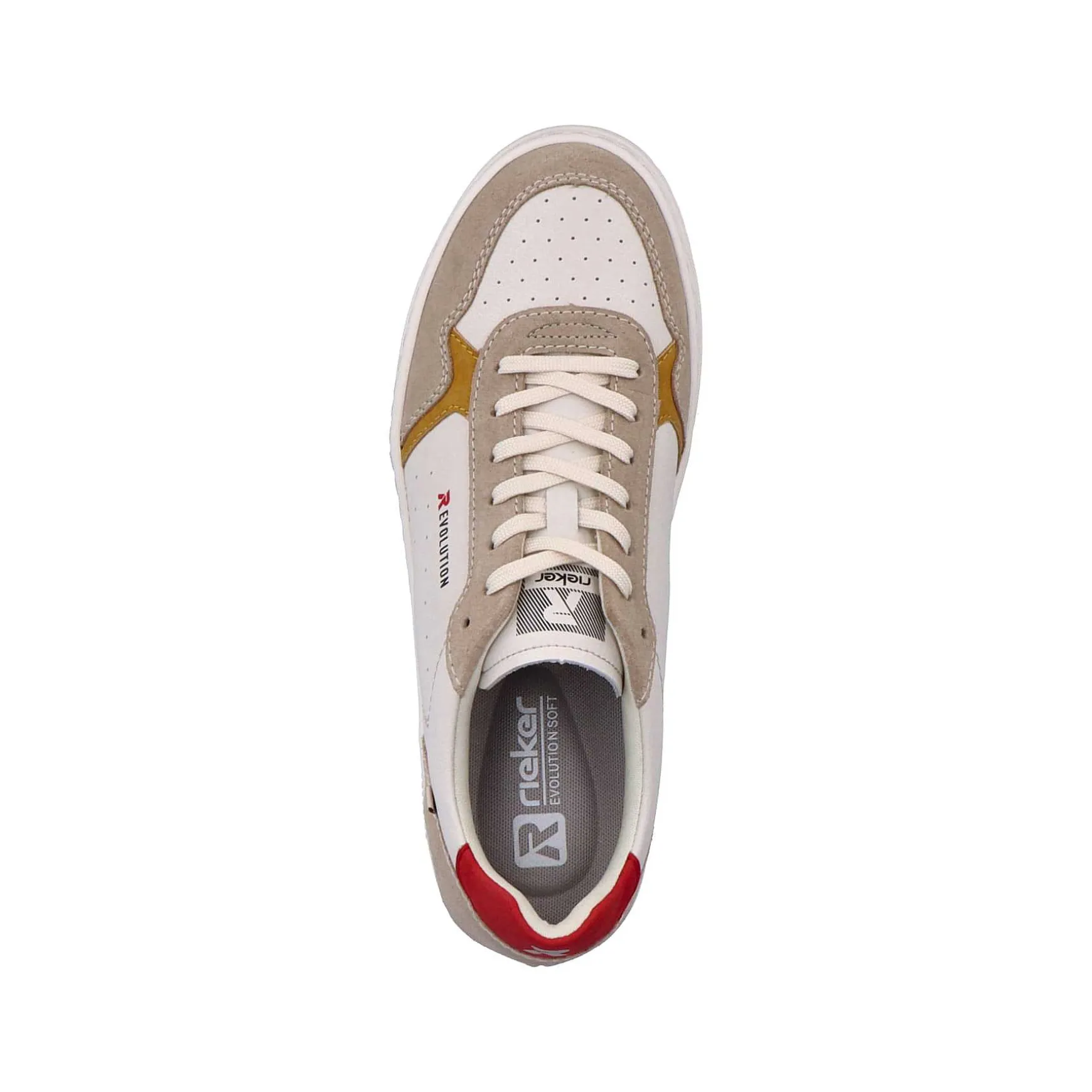 Rieker Men'S Low Sneaker Vanilla-White Clay-Beige