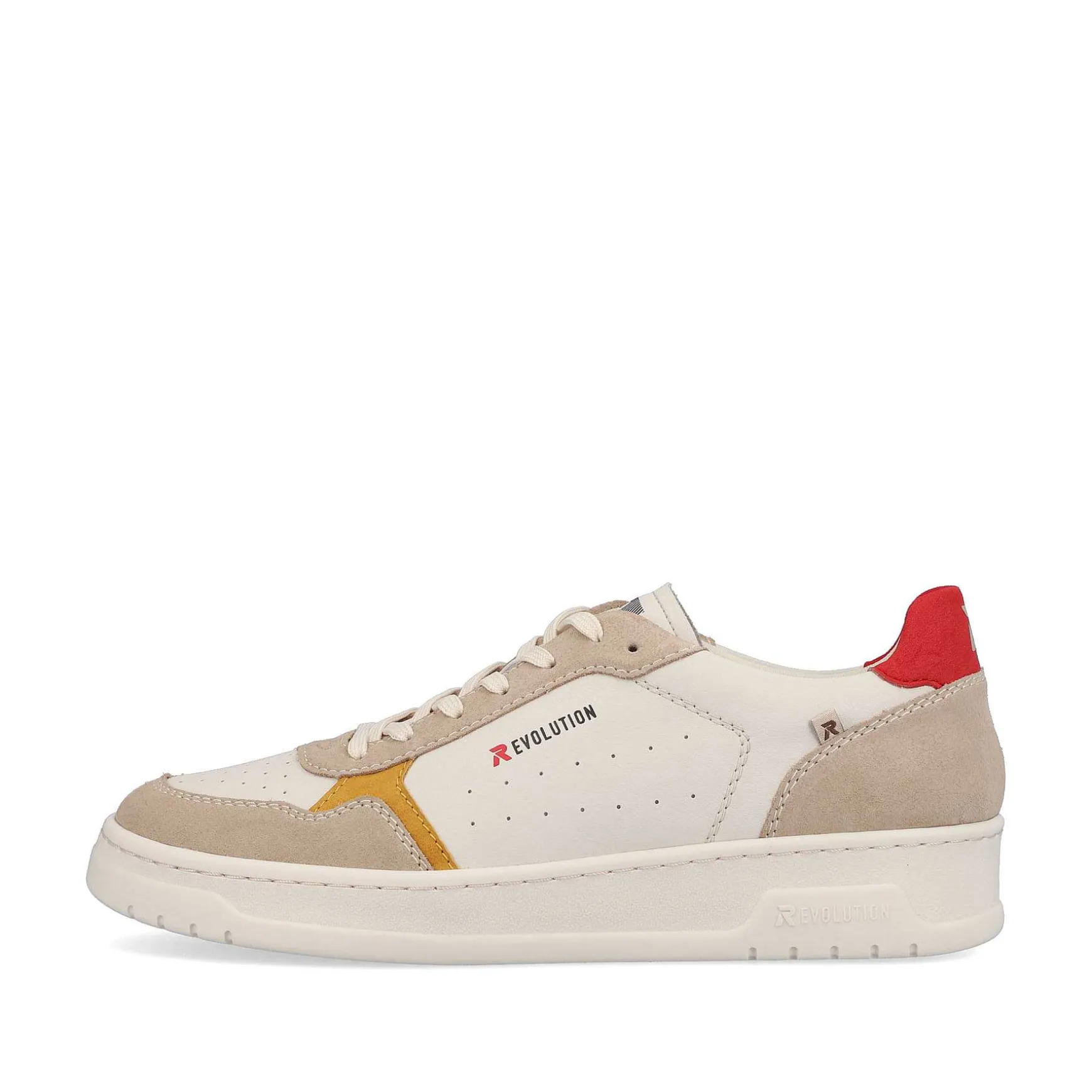 Rieker Men'S Low Sneaker Vanilla-White Clay-Beige
