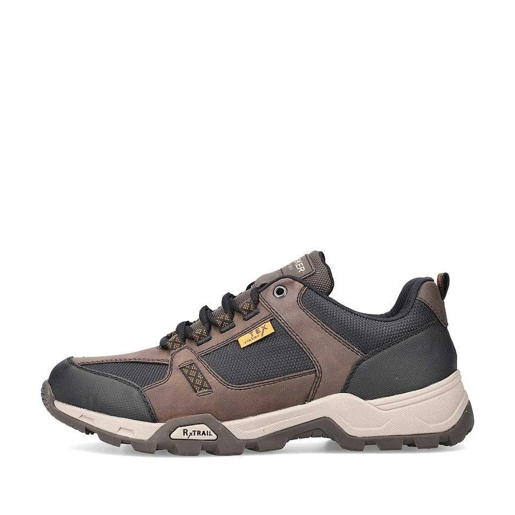 Rieker Men'S Low Sneakers In Chestnut Brown