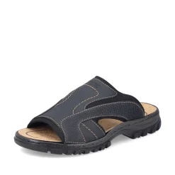 Rieker Men'S Mules Black Gray
