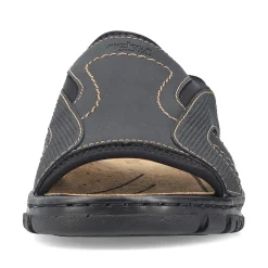 Rieker Men'S Mules Black Gray